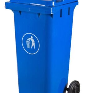 Cont Basura 120Lt Azul C/Tapa Y Ruedas 46X55X96Cm