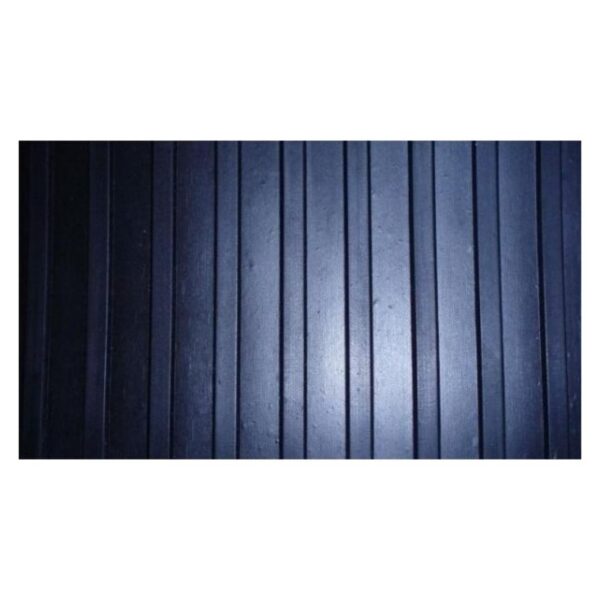 Piso R Goma Estriado Neg Import 3Mmsx1,4Mts. Rollo 10 Mts - Imagen 2