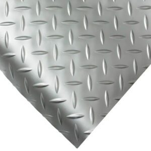 Piso R Pvc Diamantado 1,2 Mms X 2 Mts Plata Rollo 15 Mts