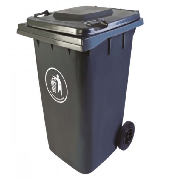 Cont Basura 240Lt Gris C/Tapa Y Ruedas 56X70X101Cm - Imagen 2