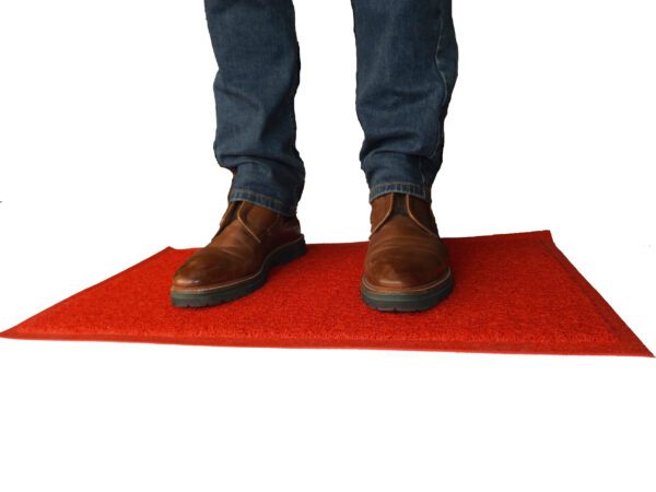 Piso Felpudo Tipo Nomad 12X800X1200Mm Rojo C/Terminacion