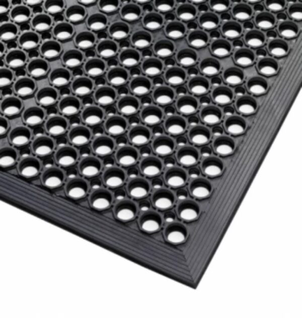 Piso Plancha Antifatiga/Sup Humedas 13X900X1500Mm Negro Biselado - Imagen 2