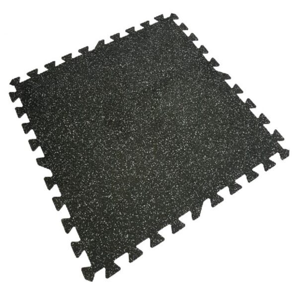 Piso Plancha Gym Epdm Puzzle 6X1000X1000Mm Blanco/Neg - Imagen 2