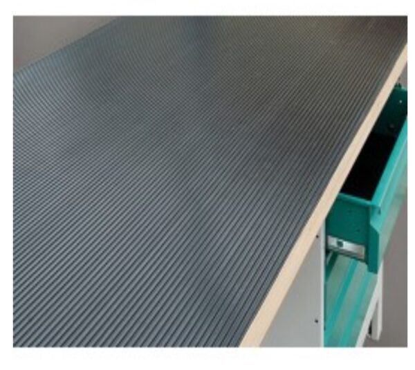 Piso R Goma Estria Fina Neg Import 3Mmsx1,0Mts. 1 Mt Lineal - Imagen 3
