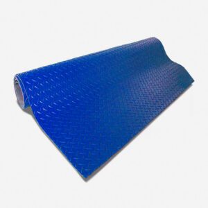 Piso R Pvc Diamantado 1,2 Mms X 2 Mts Azul .Rollo 10 Mts