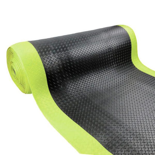Piso R Pvc Diamantado Segur 2,5X900Mm Neg/Amar Rollo 20 Mts - Imagen 2