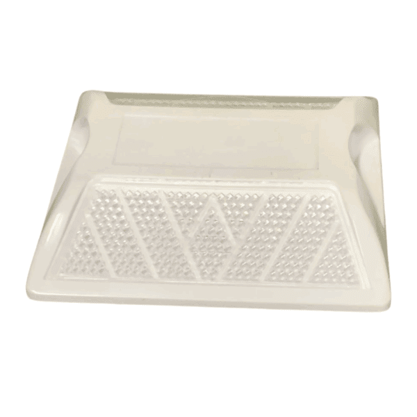 Tacha Reflectiva Plástico Abs 100X100X20Mm Blanco