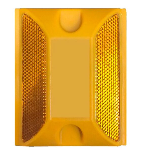 Tacha Reflectiva Plástico Abs 100X100X20Mm Amarillo - Imagen 2