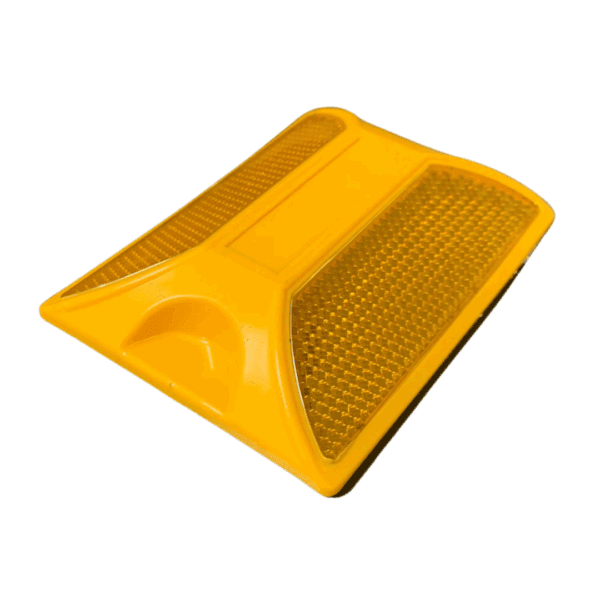 Tacha Reflectiva Plástico Abs 100X75X18Mm Amarillo - Imagen 2