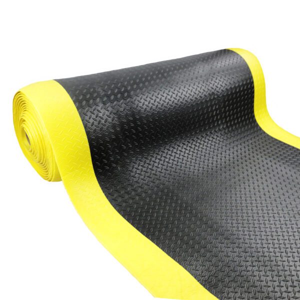 Piso R Eva Diamantado Segur/Antif 10Mmx1,22Mts Neg/Amar Rollo 12 Mts - Imagen 2