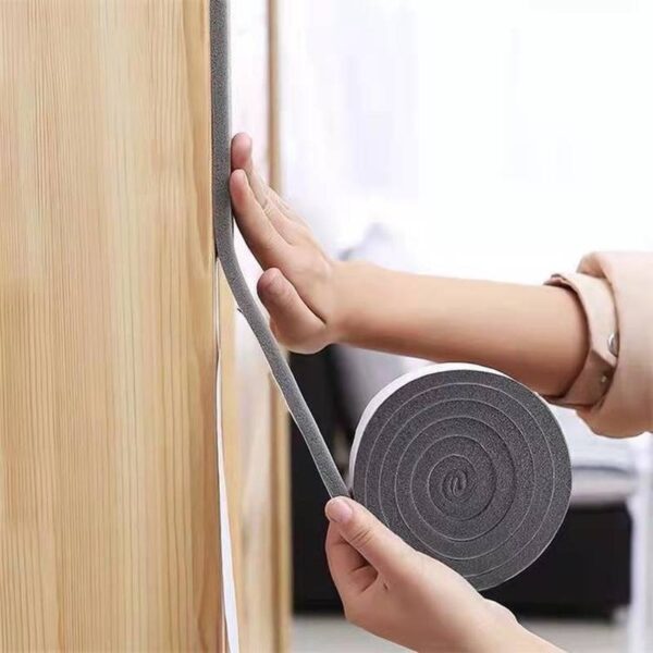 Esponja Autoadhesiva Pvc 6X19 Mmsx12Mts Gris Rollo - Imagen 3