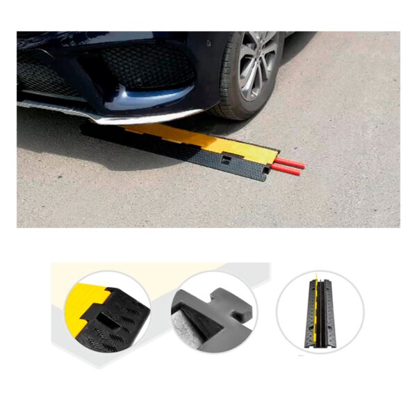 Protector 2 Cables 30Mm 5Ton  1000X250X45Mm C/Union - Imagen 3