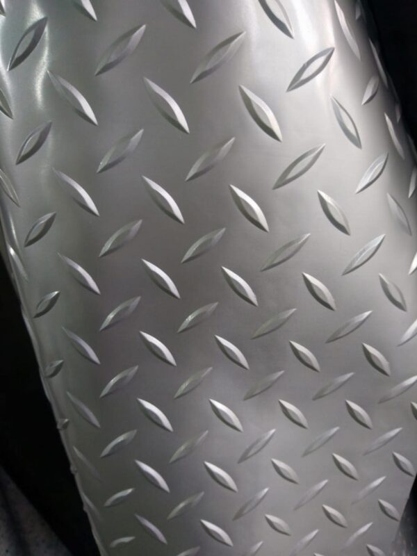 Piso R Goma Diamantado Gris Import 3Mmsx2,0Mts. 1 Mt Lineal - Imagen 3