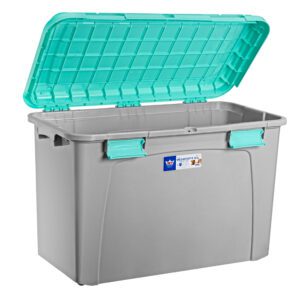 Baul Megaforte 123 Lts. Gris/Turquesa