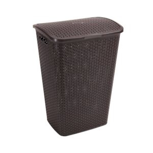 Cesto Modelo Ratan Bali  Con Tapa Marron