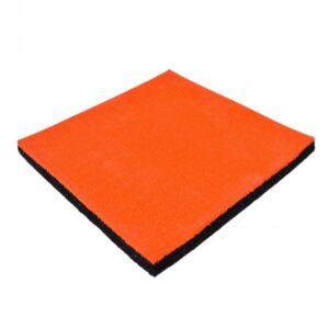 Pastelón De Caucho Palmeta 50X50Cm Epdm, 25Mm Espesor Color Naranja