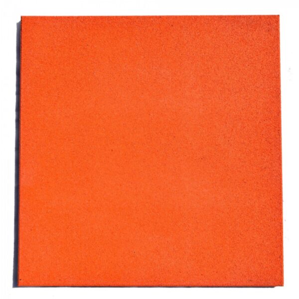 Pastelón De Caucho Palmeta 50X50Cm Epdm, 25Mm Espesor Color Naranja - Imagen 2