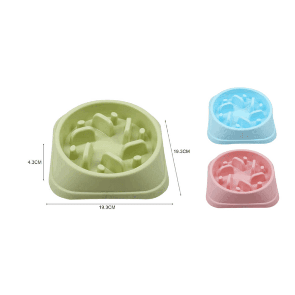 Plato Anti-Ansiedad Para Mascotas 19,3 X 3  Cm ,  Rosa