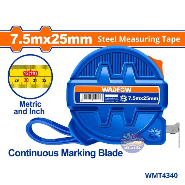 Cinta Metrica De Acero 7,5 Mts X 25 Mm Wadfow