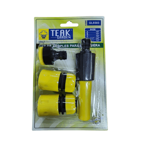 Set De Riego Y Acople Para Manguera 1/2""