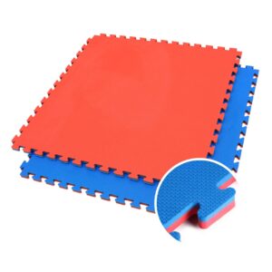 Piso Plancha Eva Tatami 20X1000X1000Mm Azul/Rojo C/Ensamble