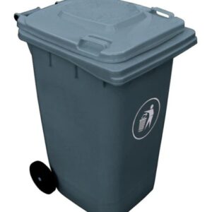 Cont Basura 240Lt Gris C/Tapa Y Ruedas 56X70X101Cm "Pl"