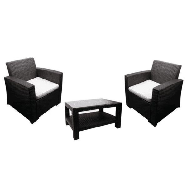Set Balcon Tavarua(Sillon 1 Cuerpo*2 Unid+Mesa Centro 70*48