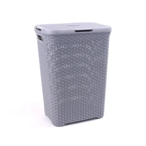 Cesto Modelo Ratan Grande 62L Gris