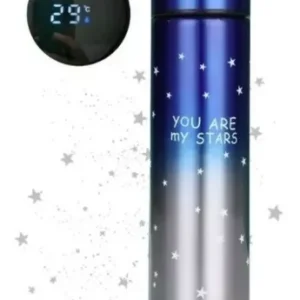 Termo Con Medidor De Temperatura Digital 500Ml Azul