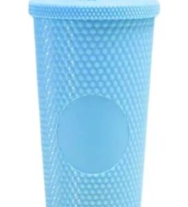 Vaso Térmico 710Cc Color Celeste Mate Texturizado