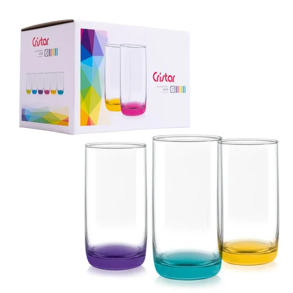 Display 6 Vasos Altos Monterrey Fondo Color 445 Cc - Imagen 2