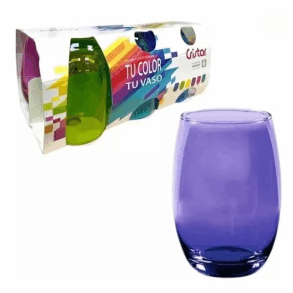 Display 6 Vasos W/A Mikonos Full Color  460 Cc - Imagen 2