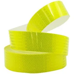 Cinta Reflectante Diamante Amarillo Limon 50Mmx5Mts