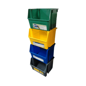 Set Contenedor Reciclaje 4 Colores