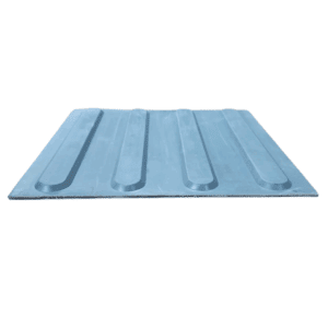 Palmeta Táctil De Goma No Vidente Estriada 30X30 Gris Plata