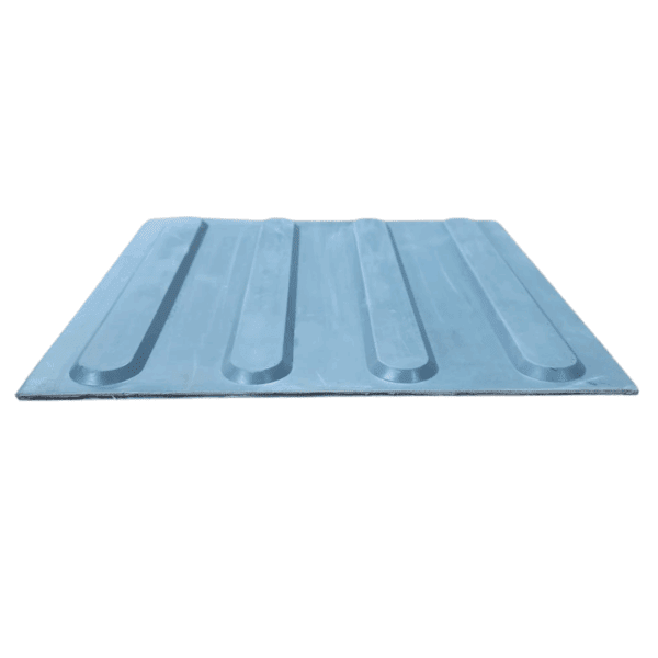 Palmeta Táctil De Goma No Vidente Estriada 30X30 Gris Plata