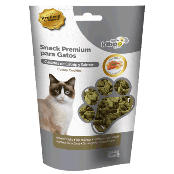 Galletas Kiboo Pets De Catnip Y Salmon P/Gato