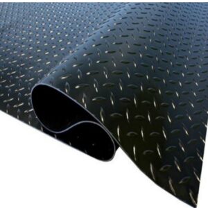 Piso R Goma Diamantado Neg Imp 3Mmsx0,6Mts.Rollo 20 Mts