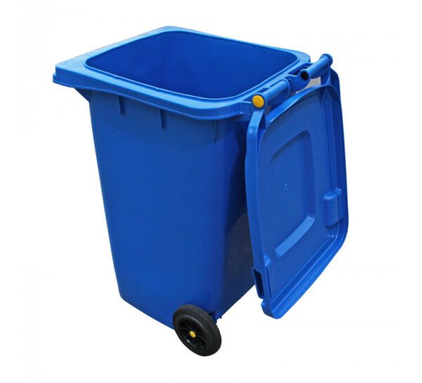 Cont Basura 360Lt Azulc/Tapa Y Ruedas 85X71X111Cm - Imagen 2