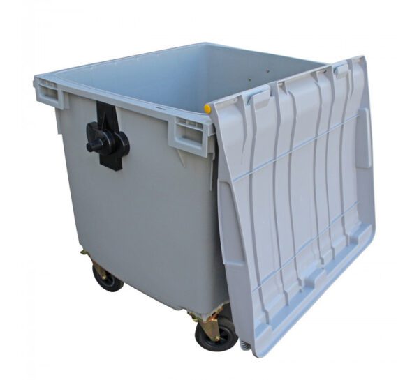 Cont Basura 660Lt Gris C/Tapa Y Ruedas 140X78X121Cm - Imagen 2