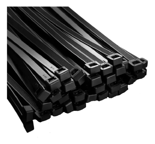 Amarras Plasticas Negra Esp. 3.6 X 300Mm (100 Uni) - Imagen 2