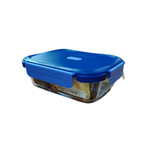 Contenedor Hermetico Vidrio Rectangular 370Ml