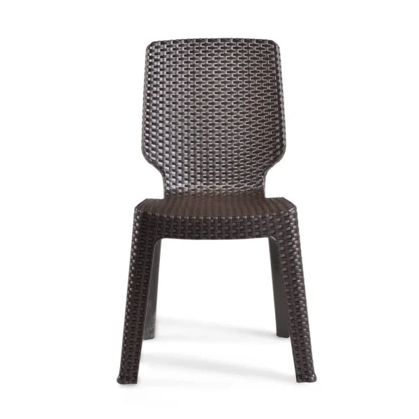 Silla Tavarua Ratan S/Brazo Marron - Imagen 3