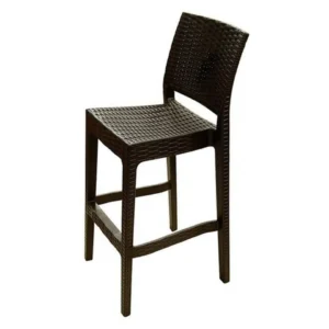 Silla Bar Tavarua Modelo Ratan Marron