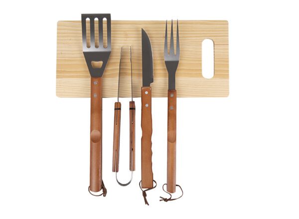 Set Parrilla Brasas 5 Pzs ( Cuchi+Ten+Esp+Pin+Tab) - Imagen 2