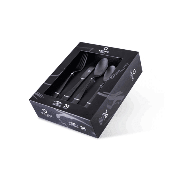 Set Cuchillería Black 24 Piezas Krons - Imagen 3