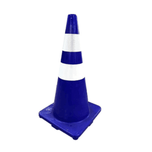 Cono Azul28 "Con 2 Cintas Reflectantes