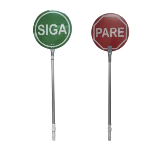 Paleta Siga Pare Reflectante 450 Mm. Con Vastago - V0033