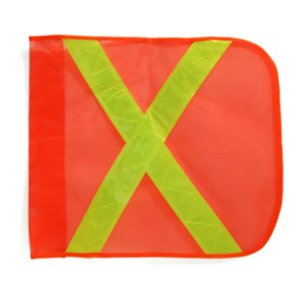 Banderin Naranjo X Amarilla 40 X 40 Cms