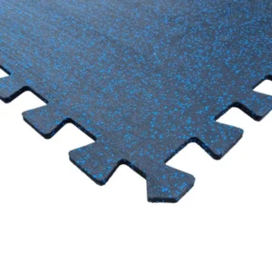 Piso Plancha Gym Epdm Puzzle 8X1000X1000Mm Azul/Neg